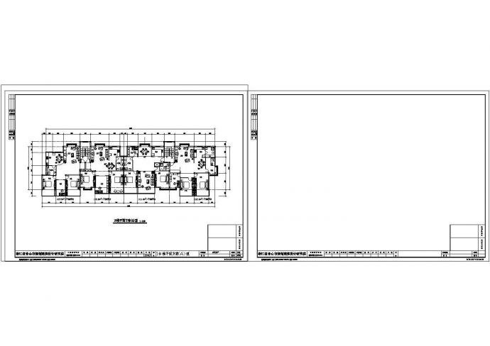 某南郡小区CAD详细设计完整住宅平面图_图1