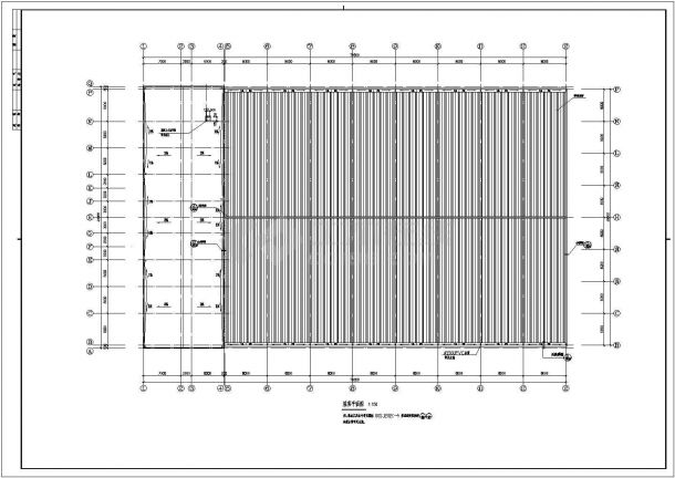 某工业厂区厂房方案CAD完整大样平面设计-图一