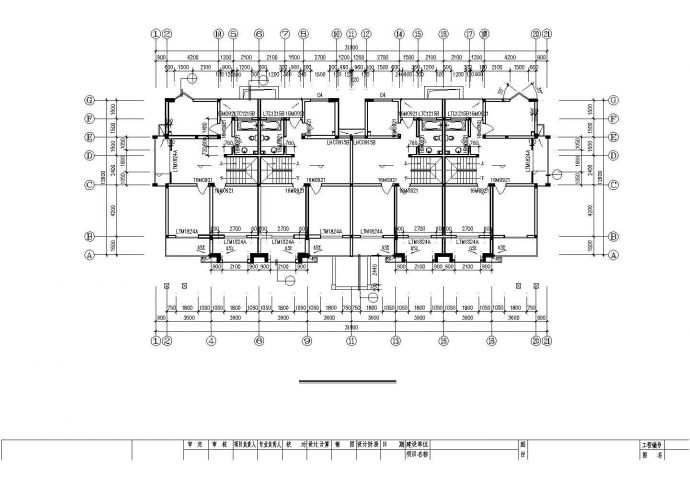 三佳小区1000平米3层砖混结构别墅楼建筑设计CAD图纸（含半地下室）_图1