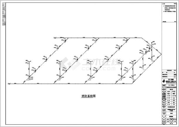 四川成都闽胜车间水部署全套施工cad图-图二