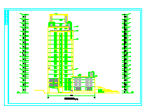 华南理工大学技术科学楼CAD建筑施工设计图纸-图二