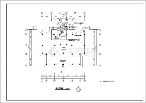 武汉复式1梯2户普通住宅楼设计详细建筑施工图-图一