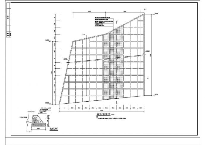 某地区边坡岩石锚杆支护设计CAD图纸_图1