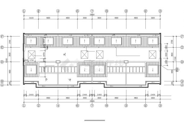 金华市碧园小区760平米2层砖混结构别墅建筑设计CAD图纸（含阁楼）-图二