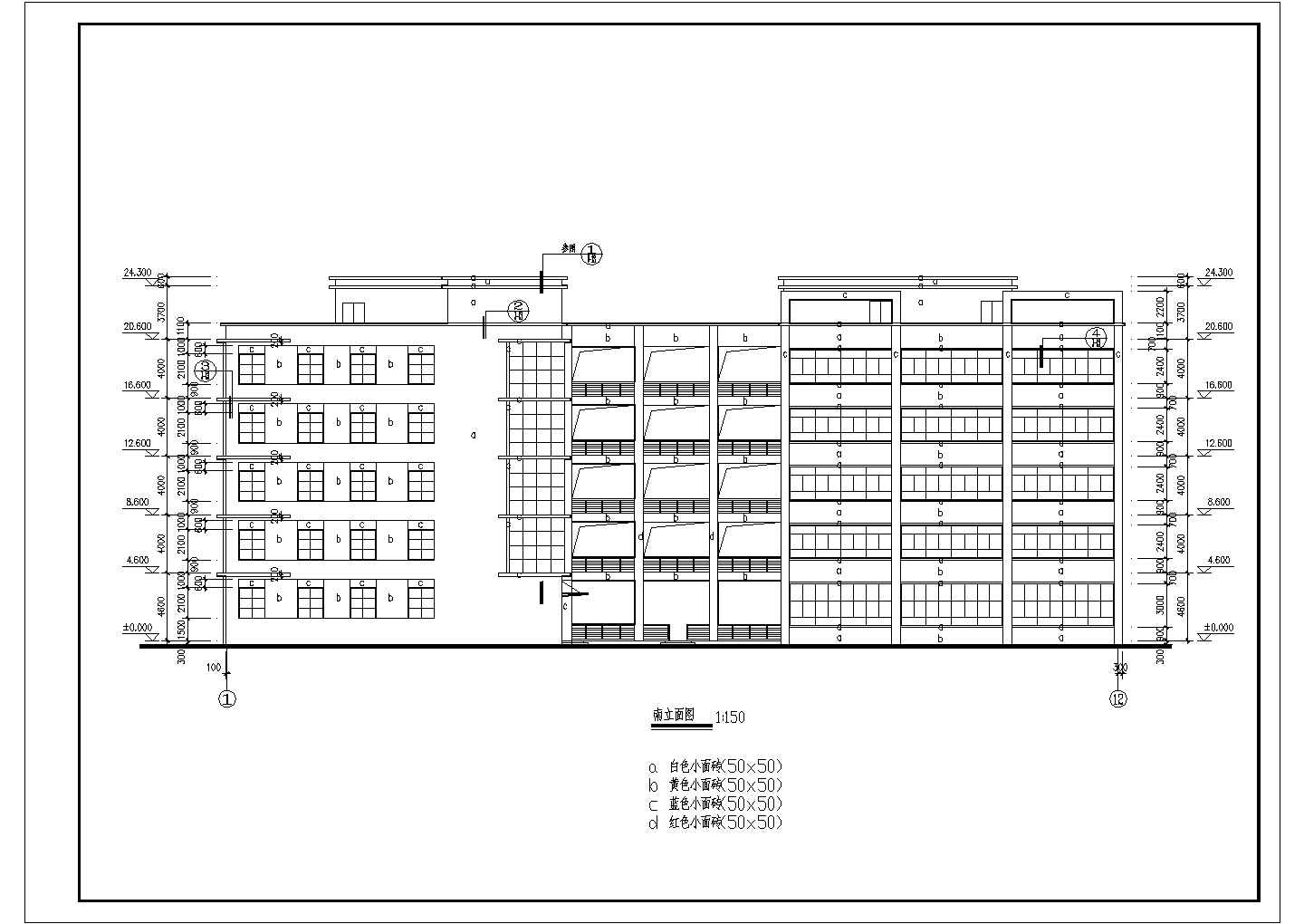 某现代厂房全套施工图CAD建筑设计施工图纸