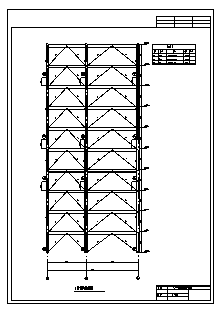 某十层钢框架结构住宅楼结构施工cad图(含计算书，毕业设计)-图一