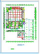 某地区学校食堂建筑cad设计施工图纸-图一