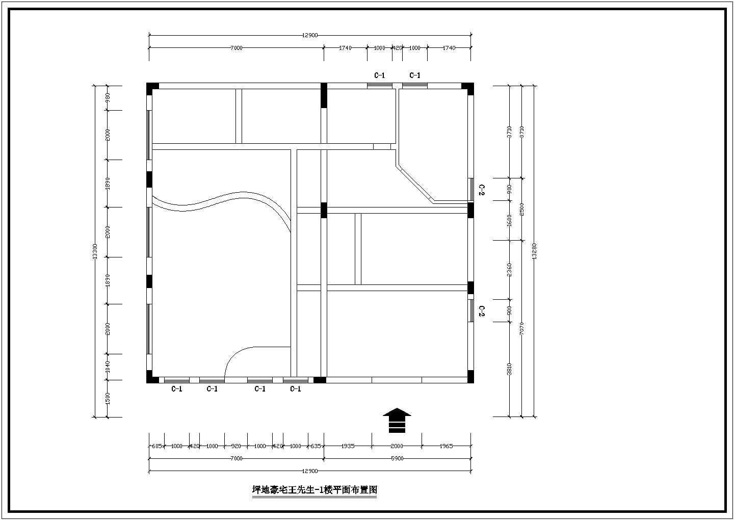 某经济开发区居民小区多层别墅建筑全套设计CAD图纸