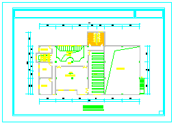 某中学图书科技楼cad建筑方案设计施工图-图二
