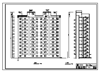 住宅楼设计_某市地上十二层框架结构建筑施工cad图(含毕业设计)-图二