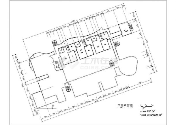 某地3层托儿所建筑设计cad施工图-图一