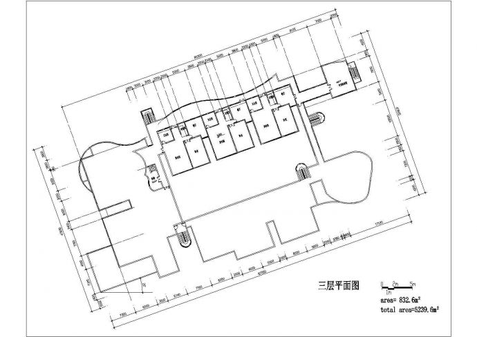 某地3层托儿所建筑设计cad施工图_图1