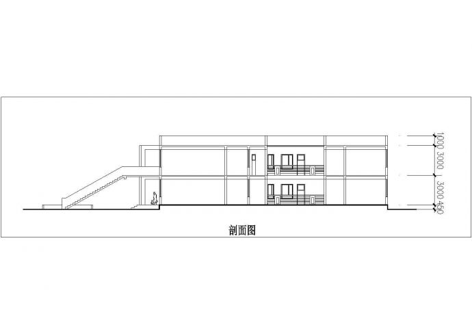 某2层幼儿园建筑方案设计cad施工图_图1