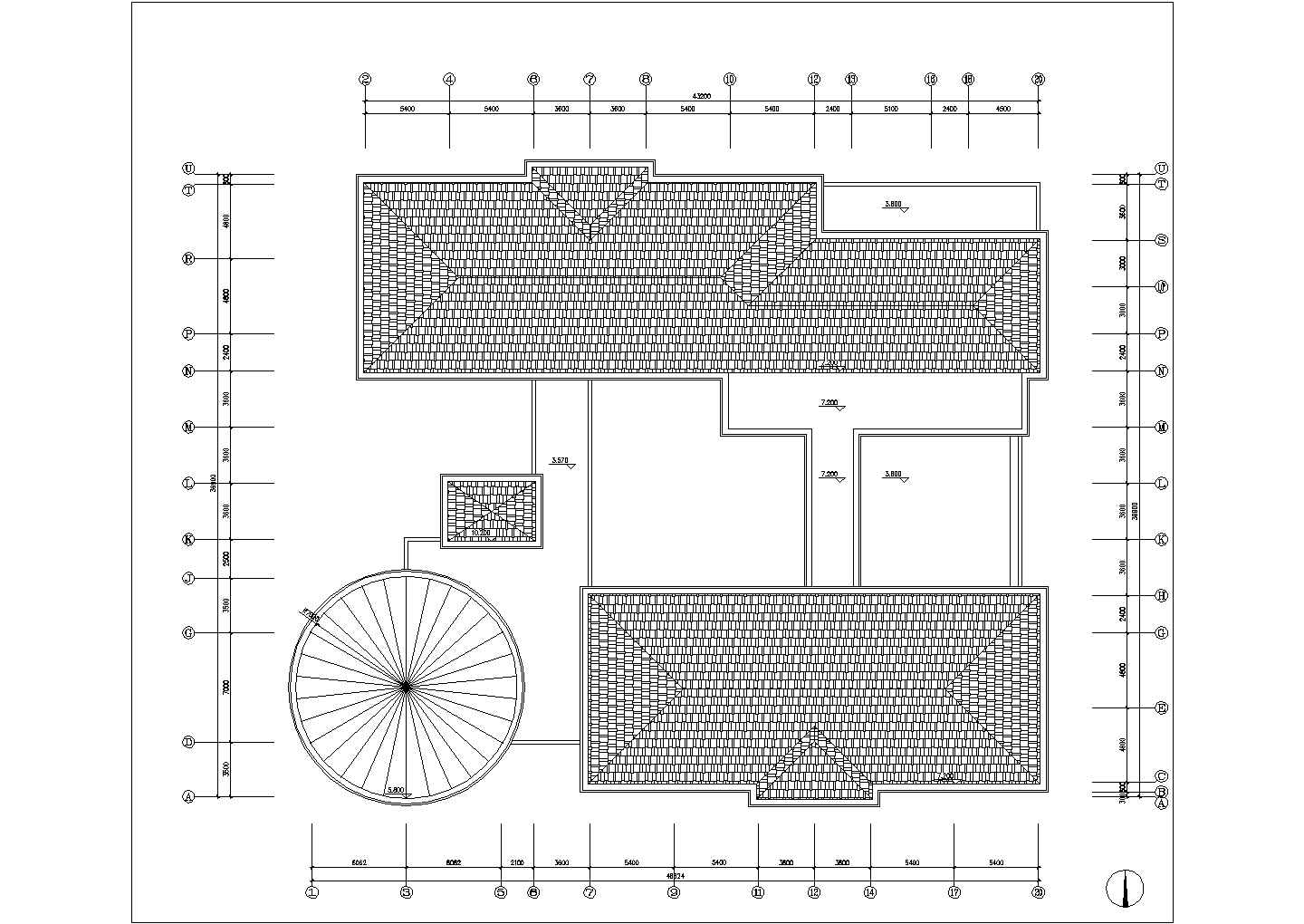 某2层幼儿建筑全套规划设计cad施工图