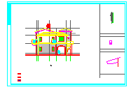 两层现代别墅建筑cad的施工图_图1