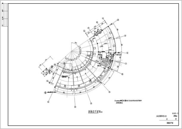 上海某高档高档会所全套cad建筑设计施工图-图二