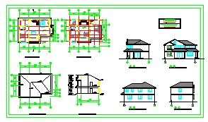 古典木结构别墅建筑设计施工图纸