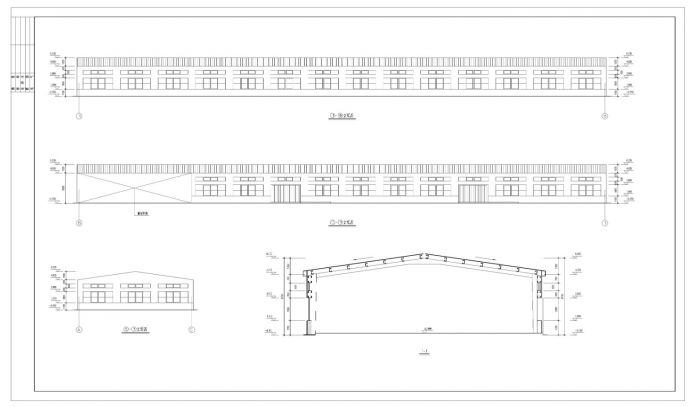 18米某单层钢结构厂房建筑结构全套图纸_图1
