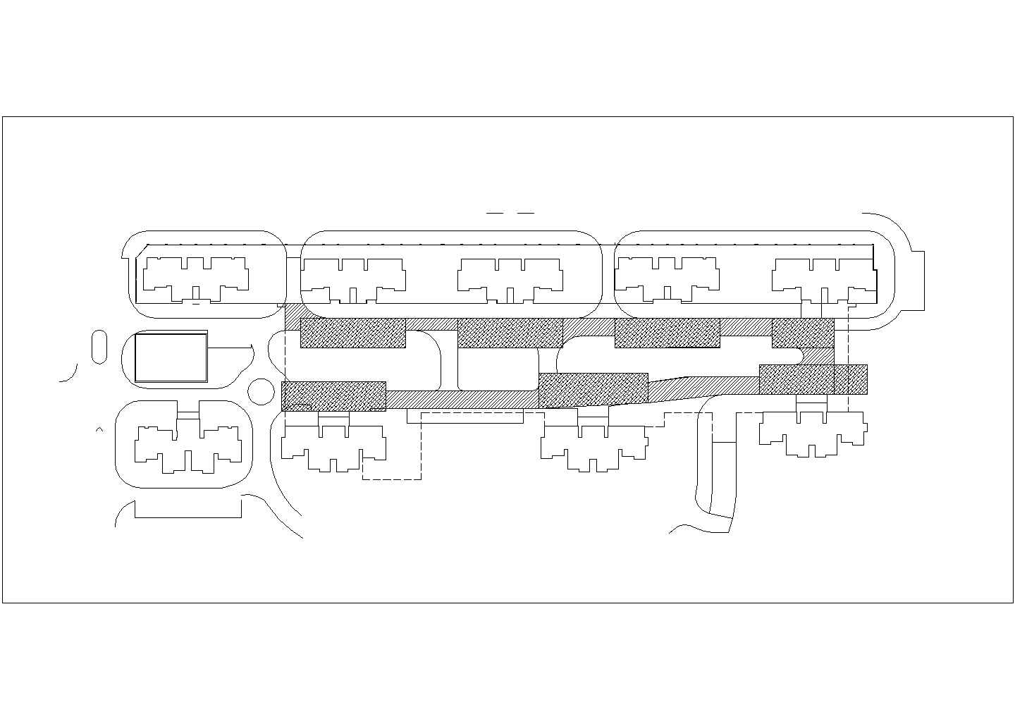 某城市地下室和商铺建筑设计施工CAD图纸