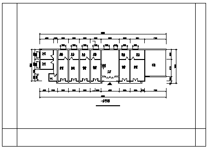 商铺办公楼设计_某二层商铺办公楼建筑施工cad图，含效果图-图一