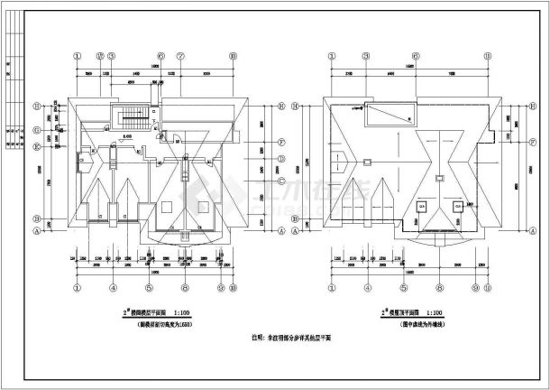 衢州市畅顺园小区2层砖混单体别墅建筑设计CAD图纸（含阁楼）-图一