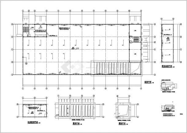 某制造业工厂建筑施工CAD平面设计图纸-图二