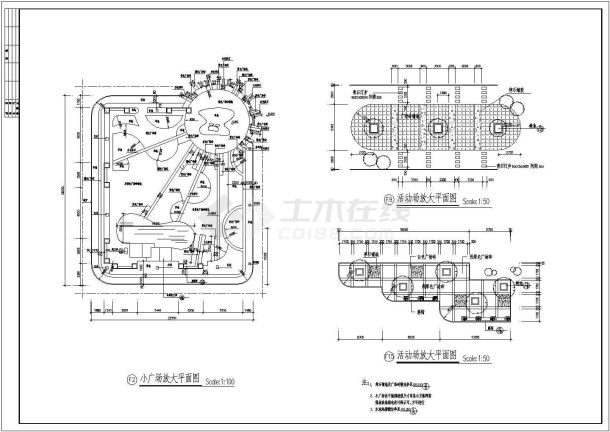 某景观CAD详细大样构造设计施工图-图一