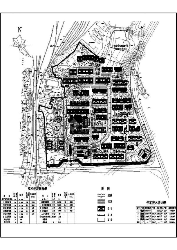 某新源里小区CAD设计大样完整规划方案-图一