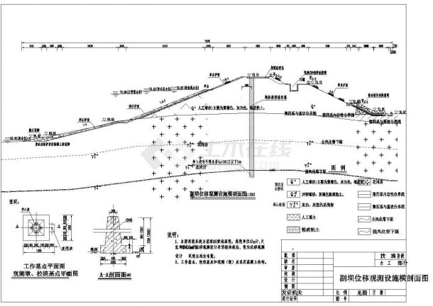 [湖南]某小(一)型病险水库大坝位移观测工程设计施工图-图二