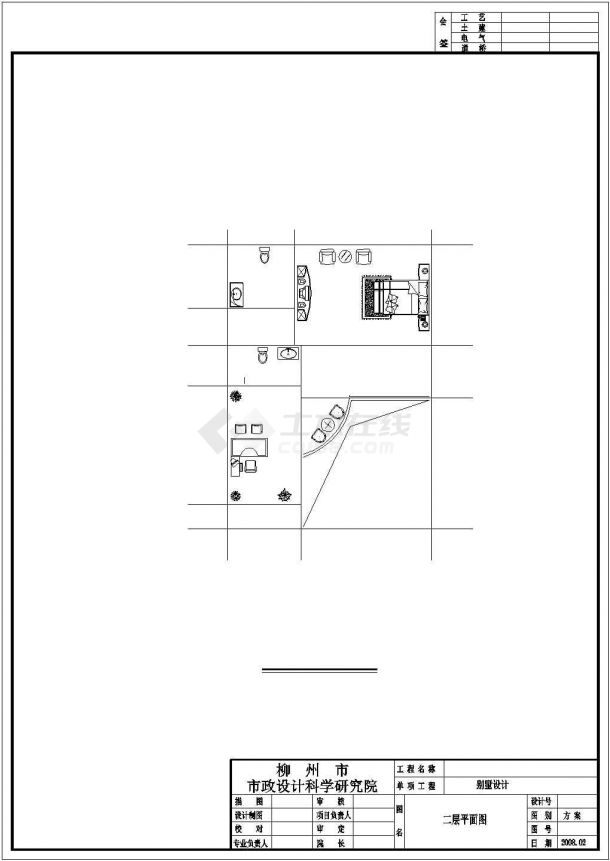 合肥市昌秀园别墅区360平米单体别墅全套平面设计CAD图纸-图二