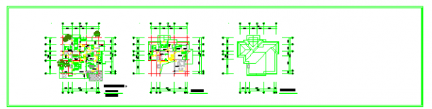 某2层美式私宅建筑设计CAD施工图-图二