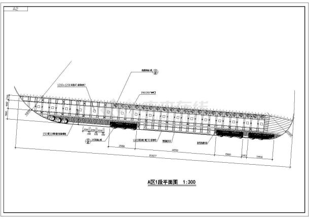 某景观大道CAD详细大样平面完整施工图-图二