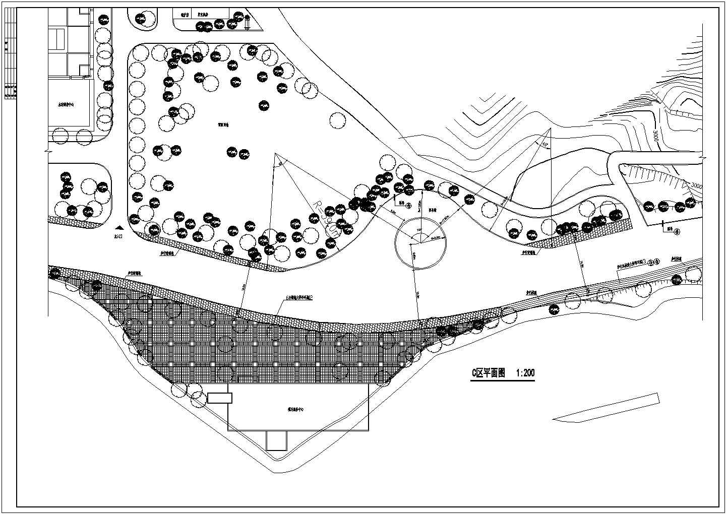 某旅游景区规划图CAD设计大样完整景观详图