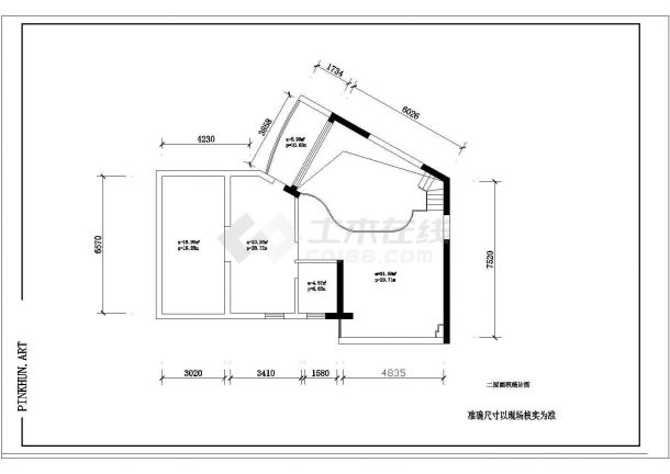 江苏某市区详细家庭住宅室内装修cad设计施工图-图二