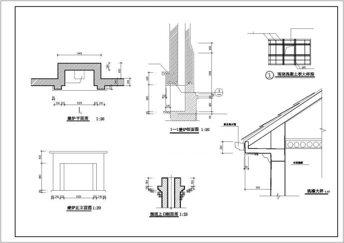 366平米2层框架结构单体别墅全套建筑设计CAD图纸（含阁楼和车库层）_图1