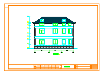 二层半独栋别墅建筑设计施工全图（含效果图）-图一