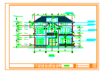 二层半独栋别墅建筑设计施工全图（含效果图）-图二