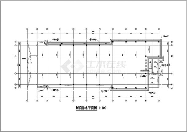 某食品厂职工餐厅CAD框架结构设计平面施工图-图二