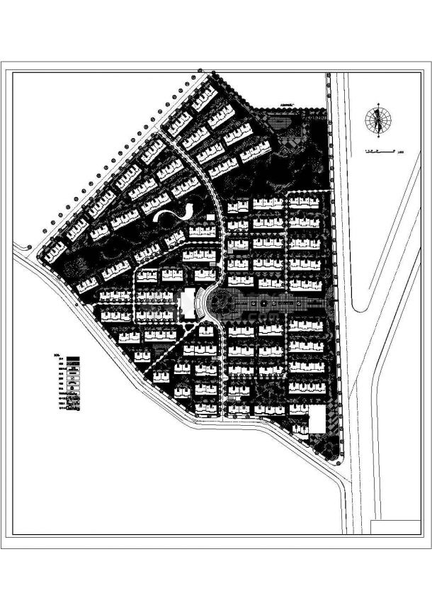 某优秀住宅小区CAD详细设计完整规划图-图一