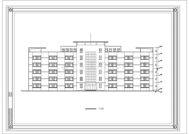 某多层办公室建筑布置参考详图-图一