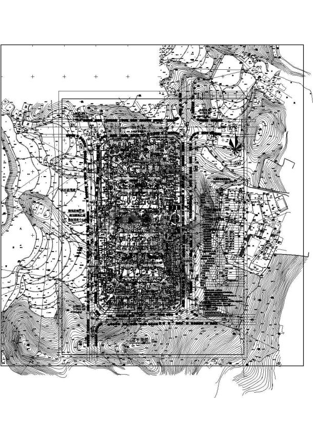 某长盛花园CAD设计大样构造总图-图一
