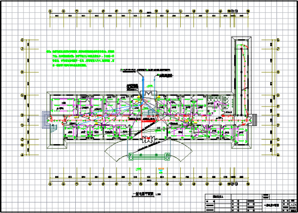 某乡镇医院电气设计施工图(含效果图)-图二