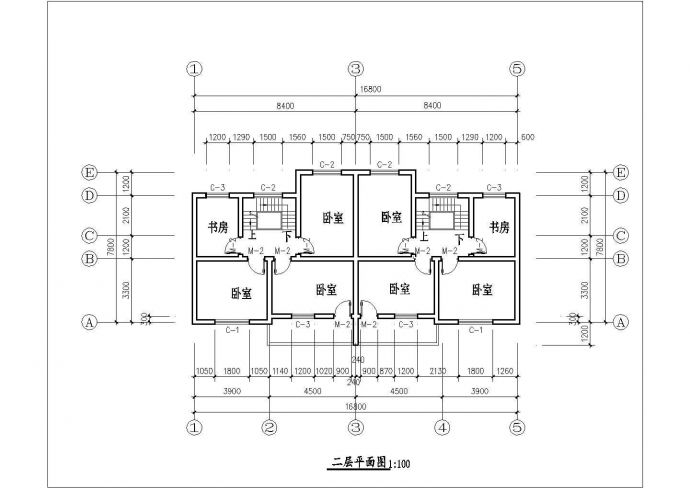 苏州市南桂村某145平米2层砖混结构单体别墅平立面设计CAD图纸_图1