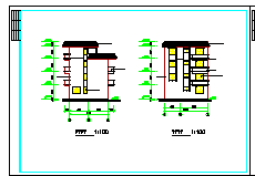 三层住宅整套建筑cad施工图纸-图一