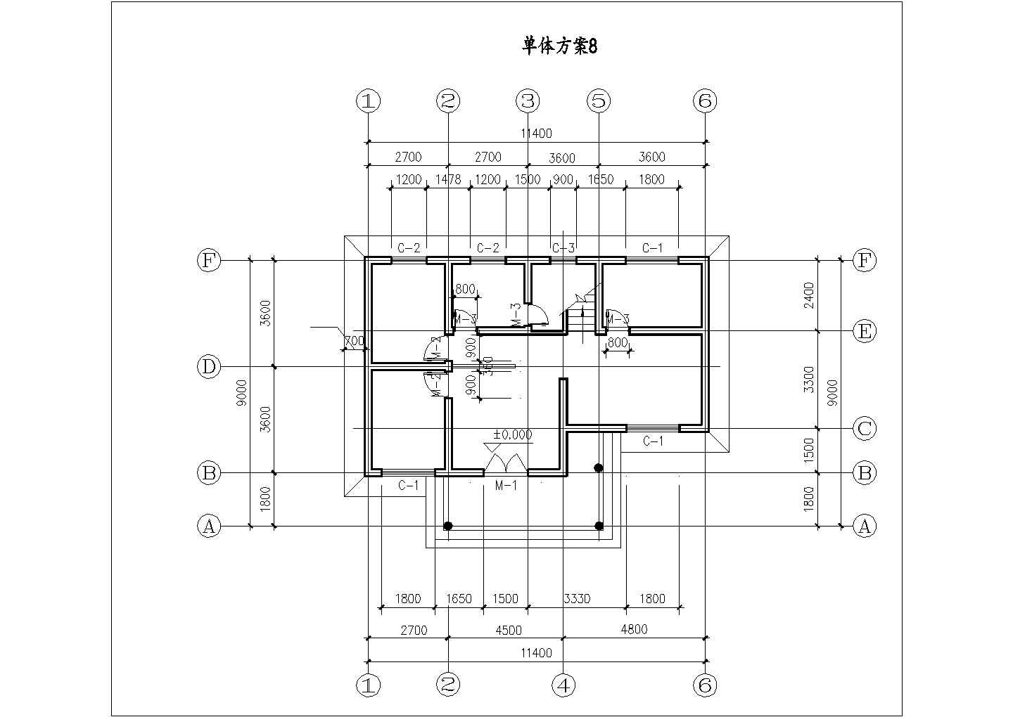 重庆市北碚区某现代村镇2层140平米砖混民居楼平立面设计CAD图纸