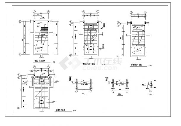 六层带阁楼砖混结构住宅设计CAD施工图-图一