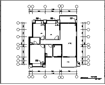 某市公寓三期室内装修施工cad图(含四种设计)-图二