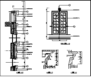 门窗设计_某欧式门窗节点大样设计cad图纸-图一