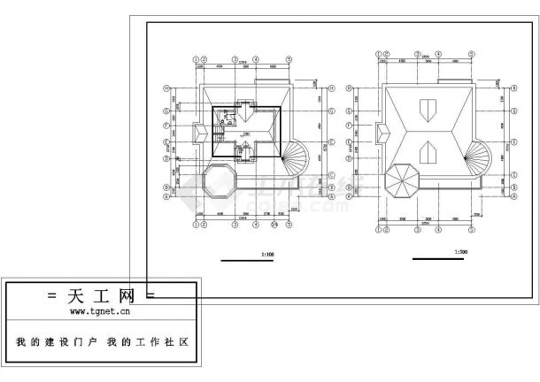 攀枝花市前进村某3层砖混结构乡村别墅平立面设计CAD图纸-图一