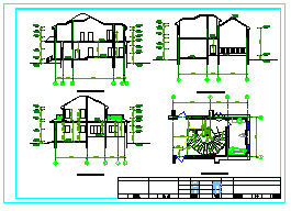 某三乡村两层别墅建筑设计施工图带效果图-图二